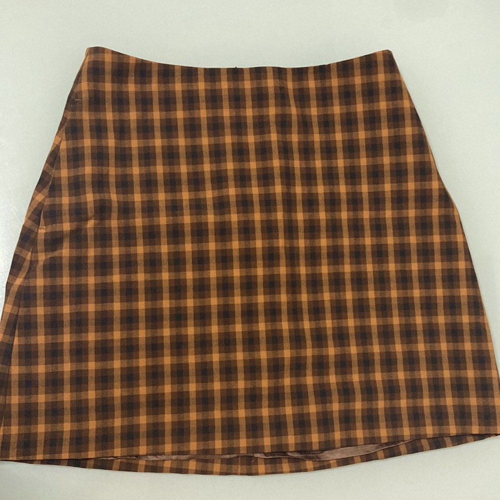 Yellow Plaid skirt from Wilfred